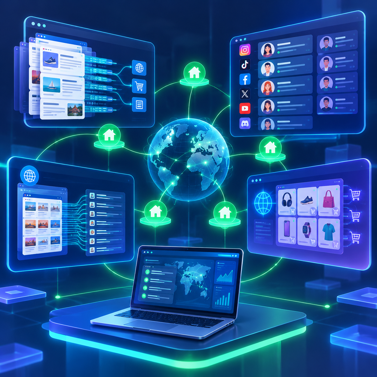 Các ứng dụng đa dạng của Proxy Lite trong quản lý nhiều tài khoản và thu thập dữ liệu web.