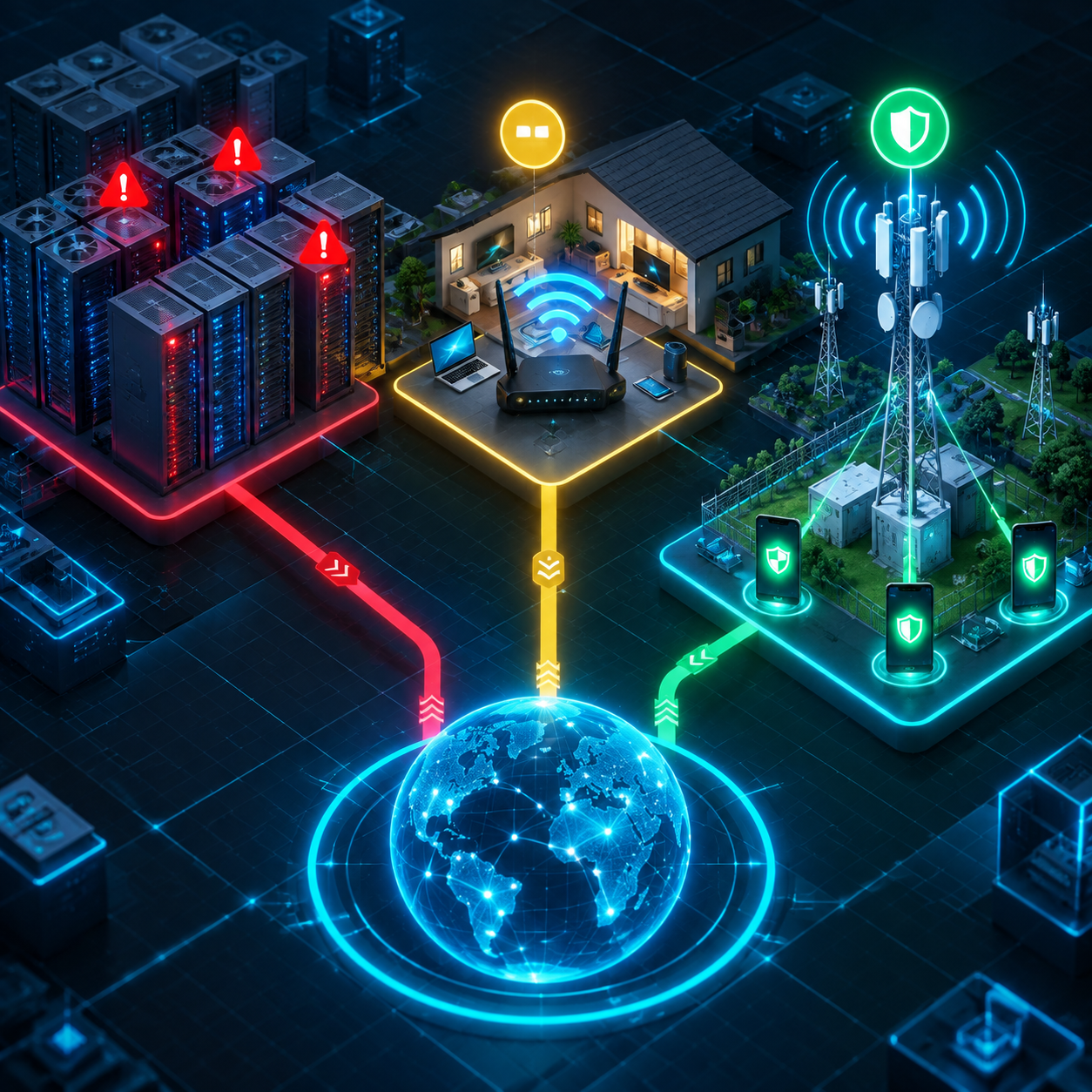 So sánh sự khác biệt giữa Datacenter Proxy, Residential Proxy và Mobile Proxy di động.