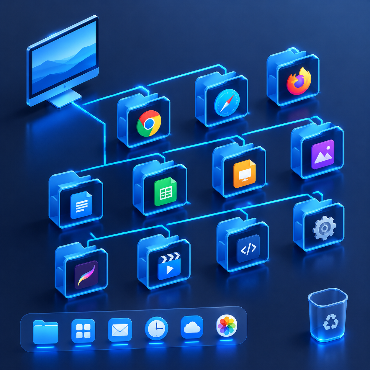 Mô hình phân tách thư mục tạo nhiều profile Telegram độc lập bằng Portable và Shortcut