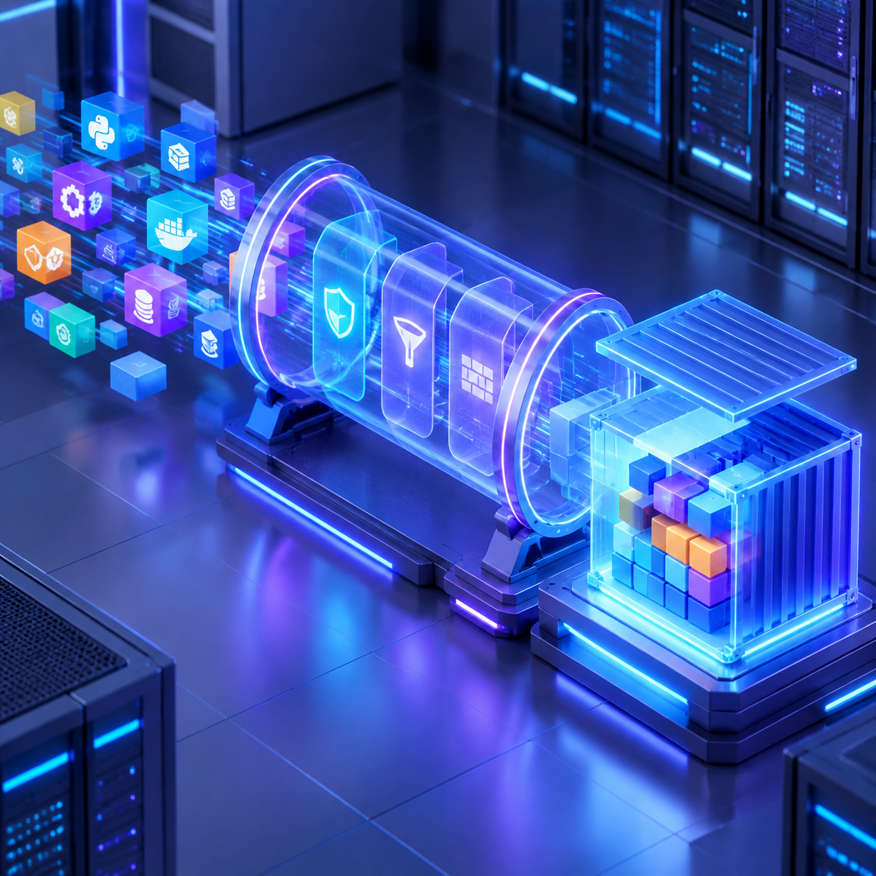 Quy trình tải package và thư viện qua cổng proxy trong lúc Docker build image